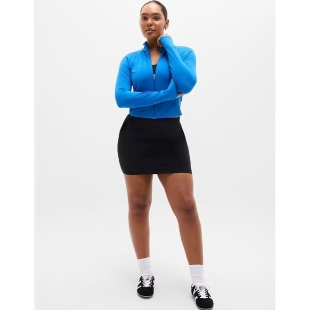 Athleta Women's Plus Size Brooklyn High Rise 17" Skort Black 18 Activewear EUC